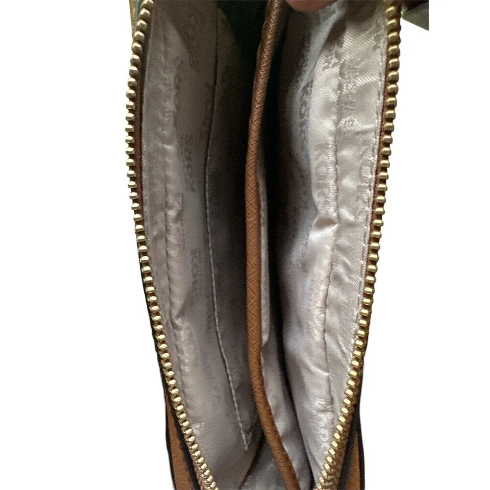 Michael Kors Jet Set Item Large Zip Chain Crossbody Bag‎ Leather Luggage NWOT